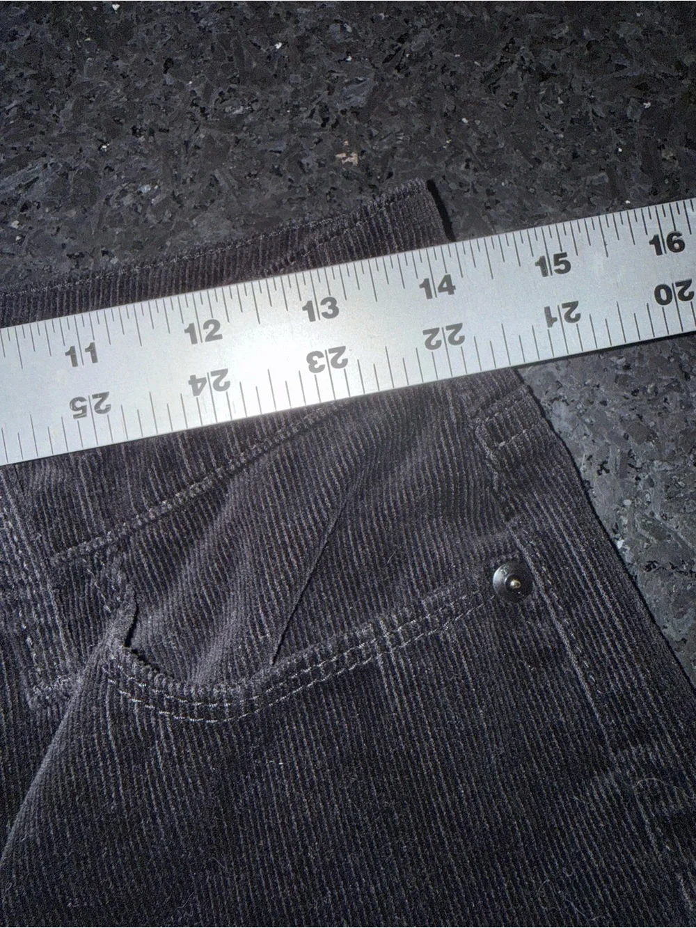 UEC TALBOTS BLACK CORDUROY SLIM ANKLE STRETCH PANTS SZ 4P PERFECT